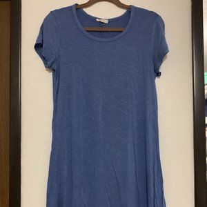 Blue T-Shirt Dress